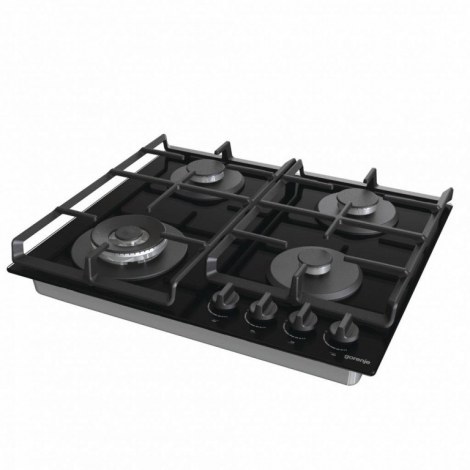 Gorenje | GTW641EB | Hob | Gas on glass | Number of burners/cooking zones 4 | Rotary knobs | Black - 2